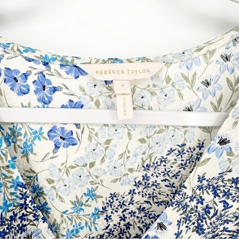 Rebecca Taylor Ava Floral V-Neck Dress